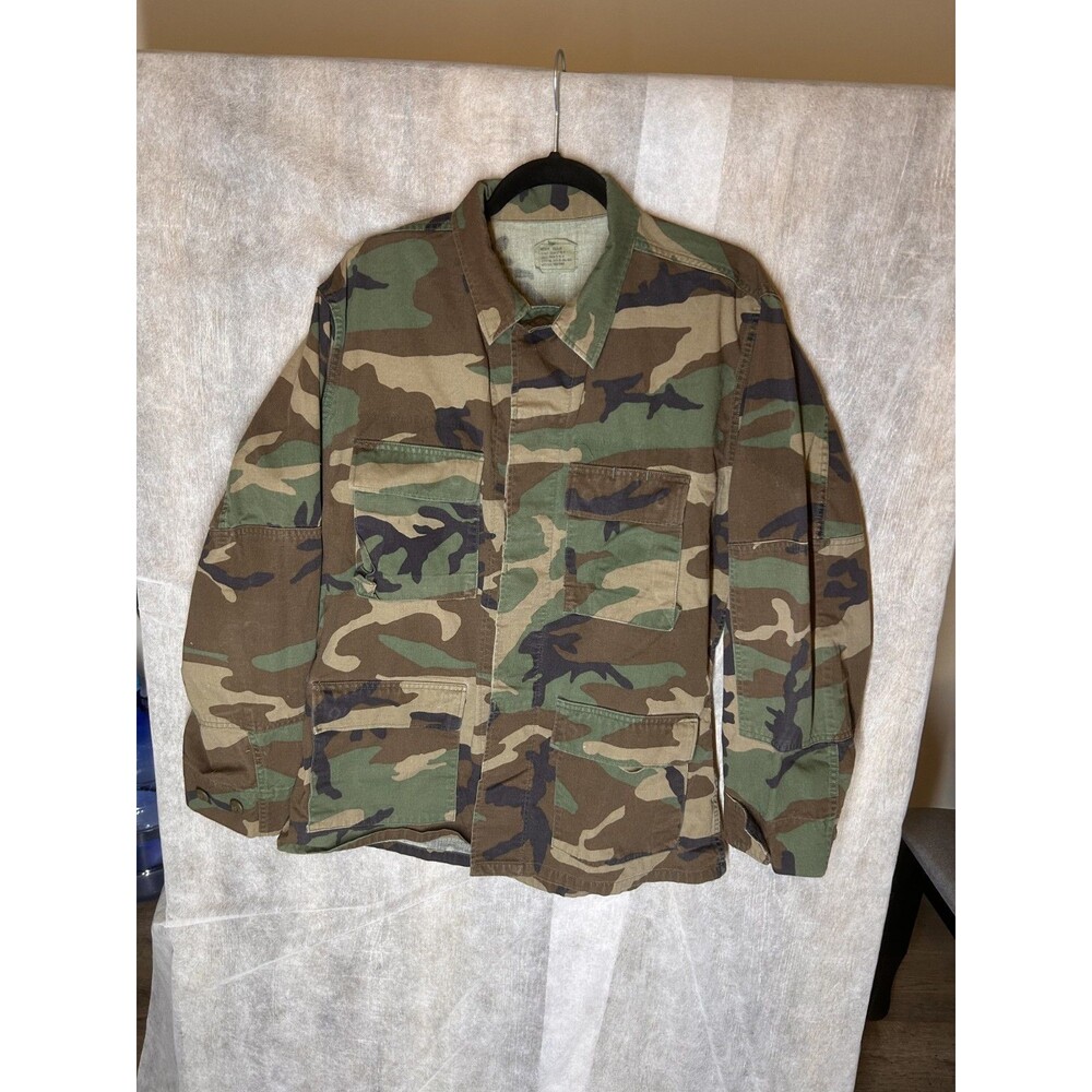 BDU Shirt/Coat Medium Regular Hot Weather Ripstop Woodland Camo USGI Army